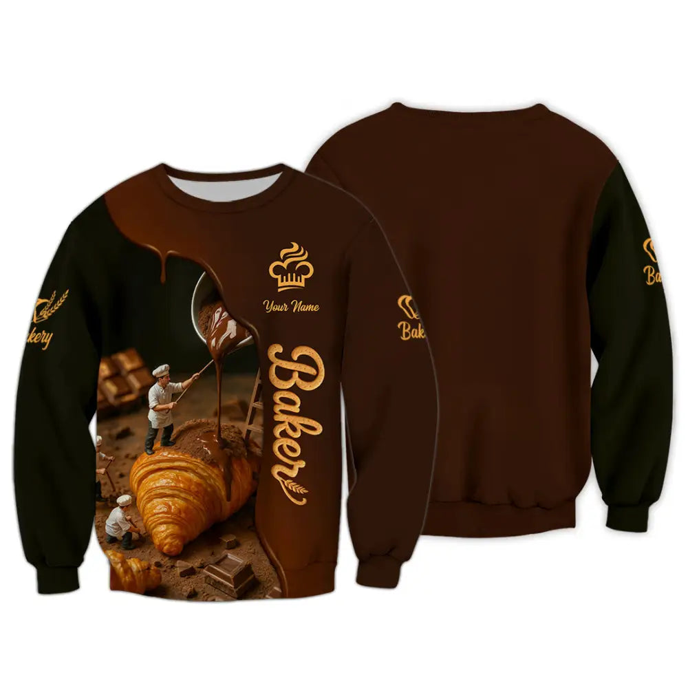 Unisex Shirt - Custom Baker Shirt Long Sleeve / S T-shirt