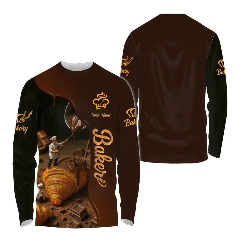 Unisex Shirt - Custom Baker Shirt Long Sleeve Shirt / S T-shirt