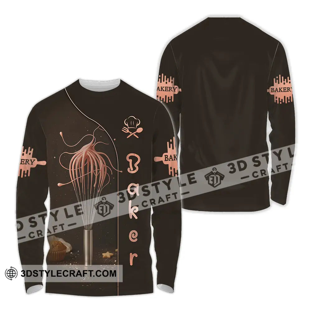 Unisex Shirt - Custom Baker Lover Shirt Long Sleeve Shirt / S T-shirt