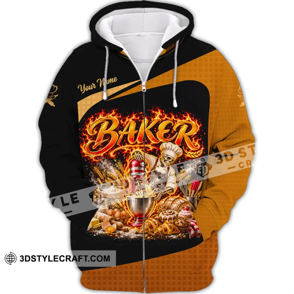 Unisex Shirt - Custom Baker Shirt - Zipper Hoodie / S - T-shirt