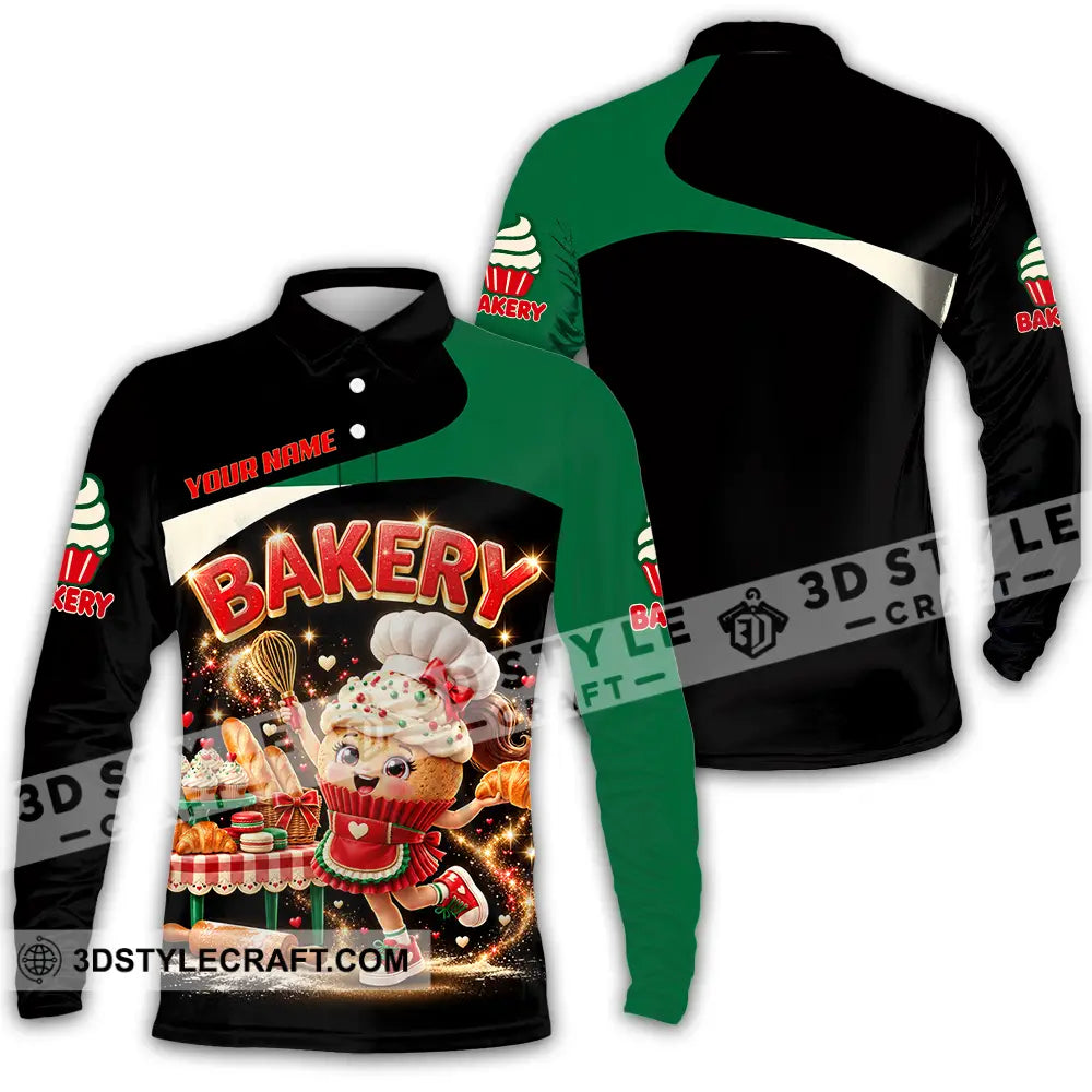 Unisex Shirt - Custom Bakery Shirt - Long Sleeve Polo / S - T-shirt
