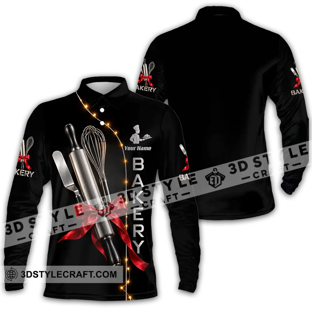 Unisex Shirt - Custom Bakery Shirt - Long Sleeve Polo / S - T-shirt