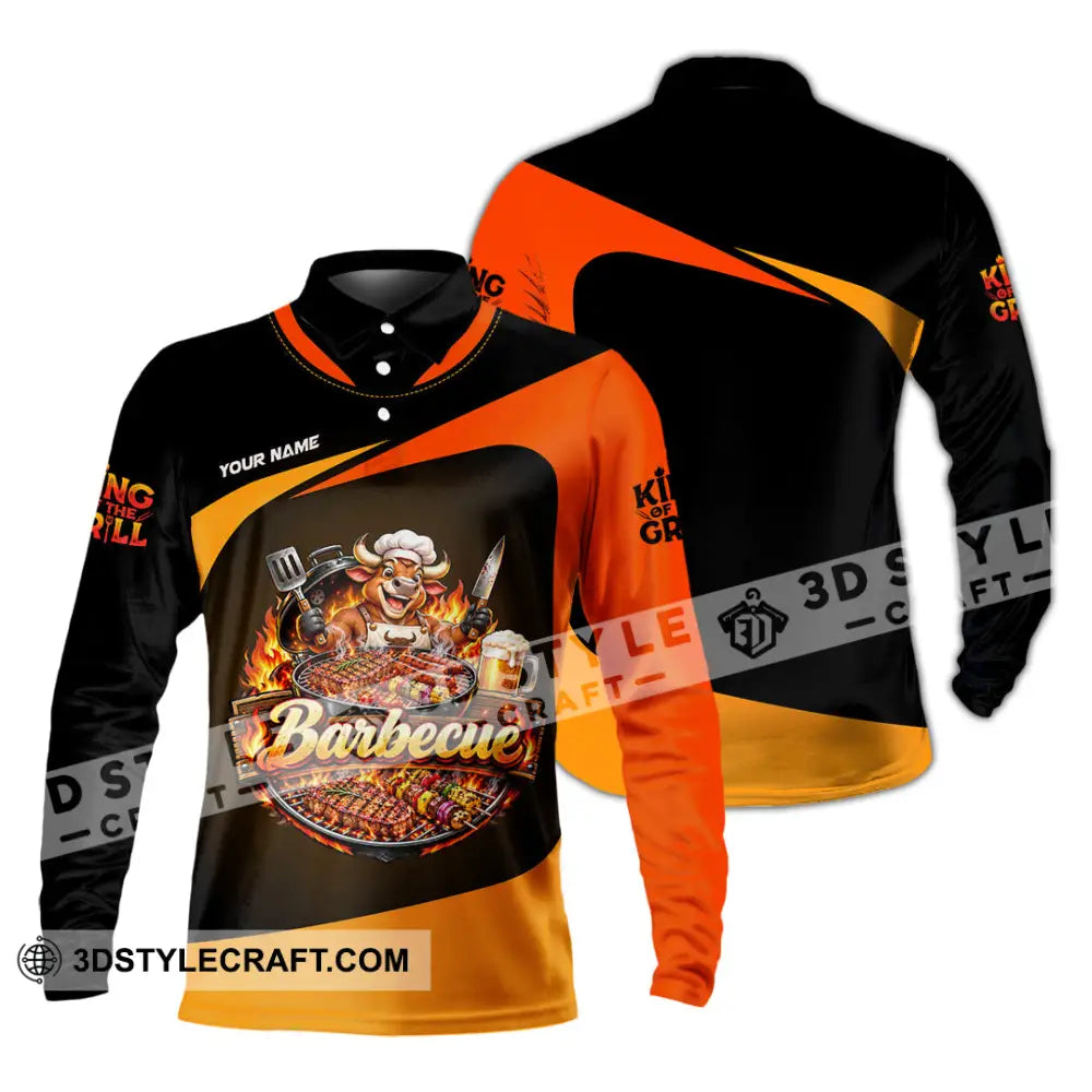 Unisex Shirt - Custom Barbecue Shirt - Long Sleeve Polo / S - T-shirt