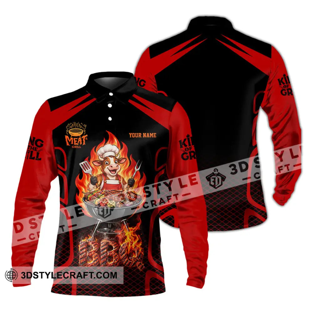 Unisex Shirt - Custom Barbecue Shirt - Long Sleeve Polo / S - T-shirt