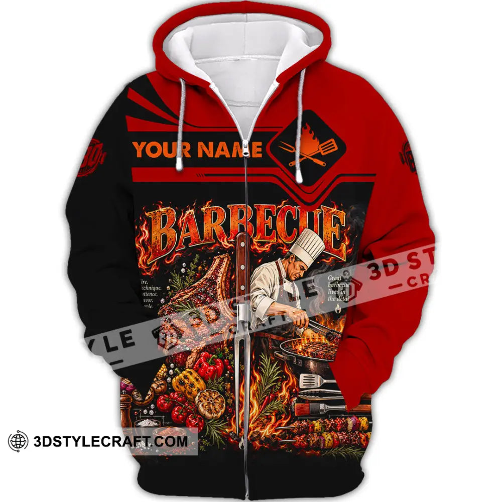 Unisex Shirt - Custom Barbecue Shirt - Zipper Hoodie / S - T-shirt