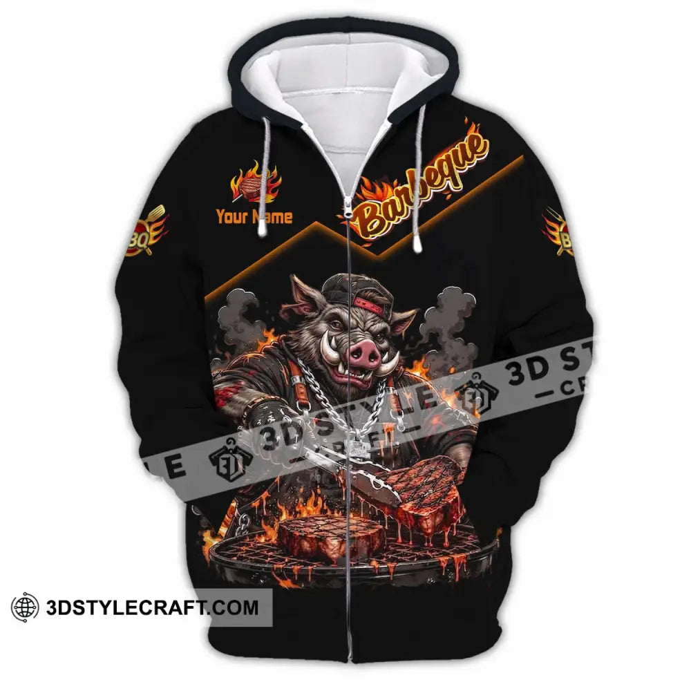 Unisex Shirt - Custom Barbeque Shirt - Zipper Hoodie / S - T-shirt