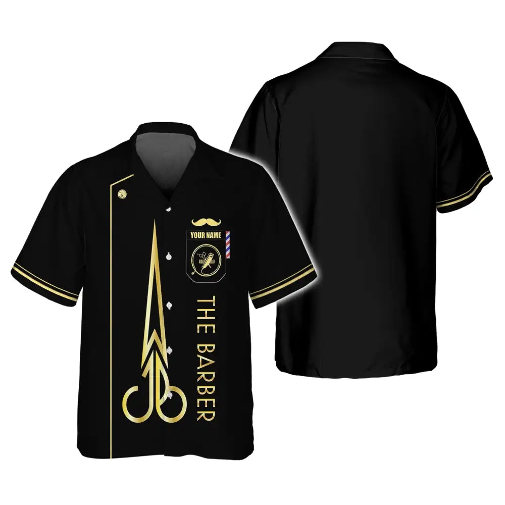 Unisex Shirt Custom Barber Personalized Name For Hairstylists T-Shirt