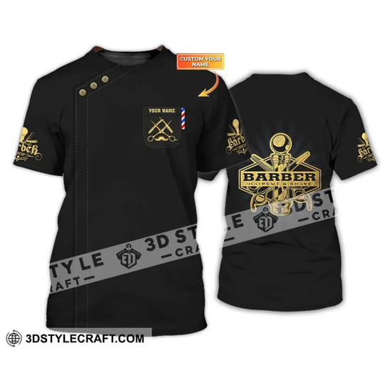 Unisex Shirt, Custom Barber Shirt, Personalized Name Shirt For Hairstylists style option 1