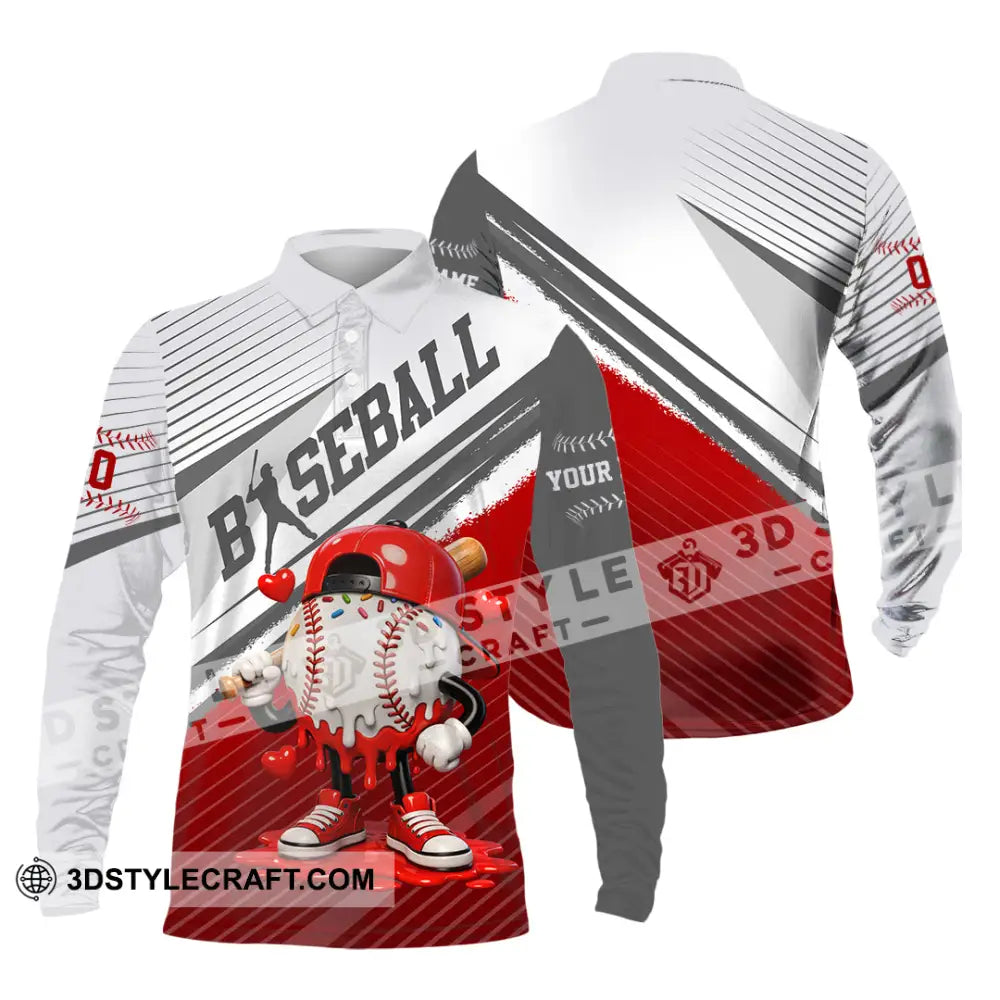 Unisex Shirt - Custom Basketball 3D Shirt Long Sleeve Polo / S T-shirt