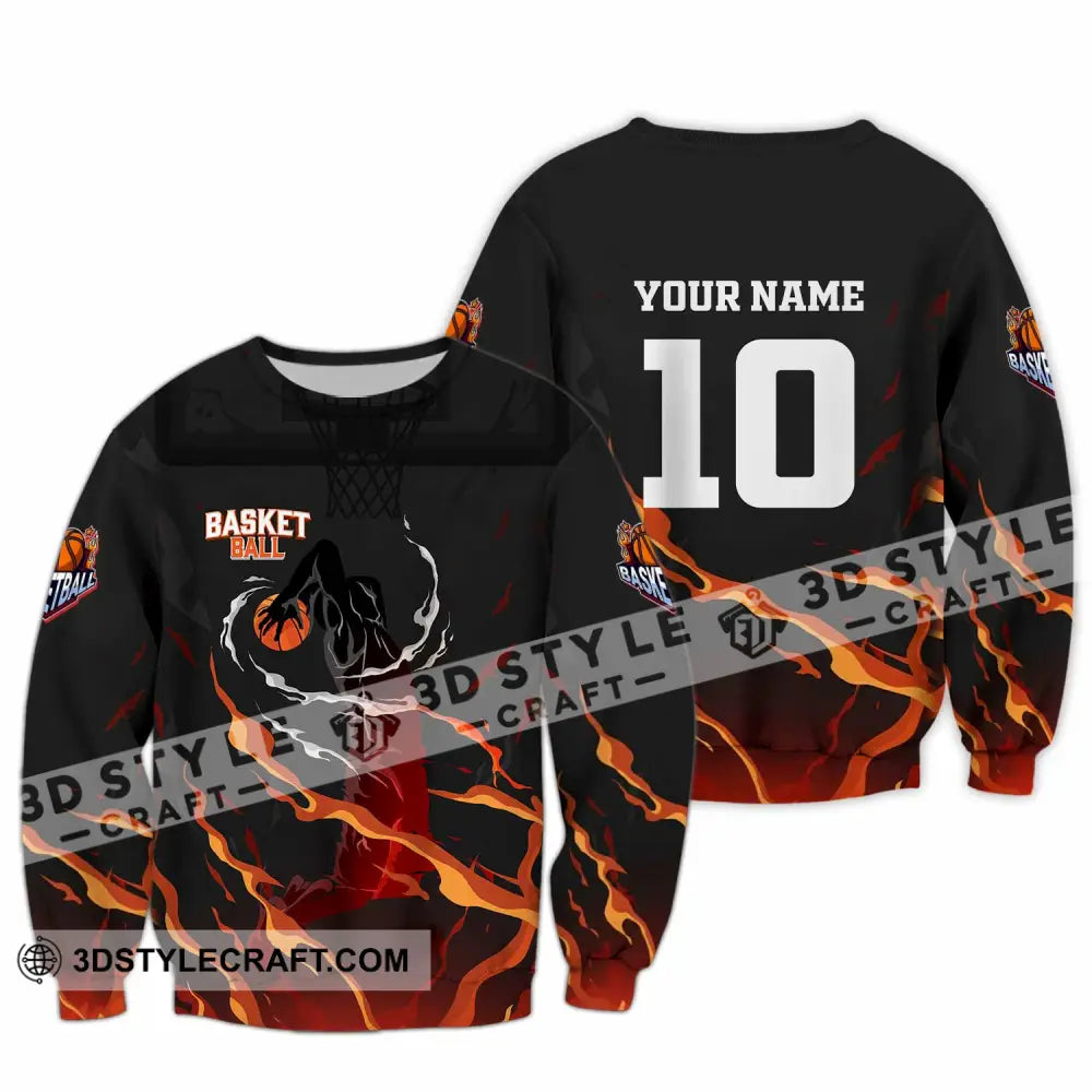 Unisex Shirt - Custom Basketball 3D Shirt Long Sleeve / S T-shirt