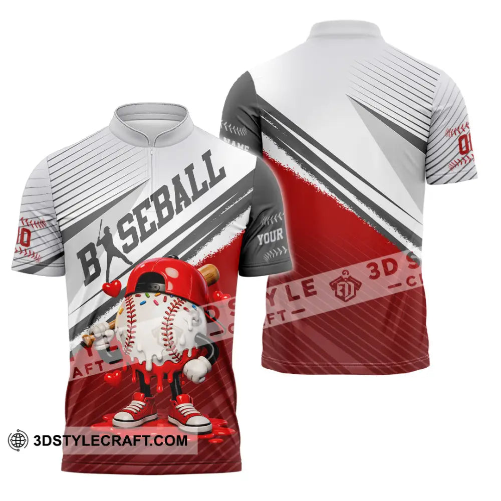 Unisex Shirt - Custom Basketball 3D Shirt Zipper Polo Shirt / S T-shirt