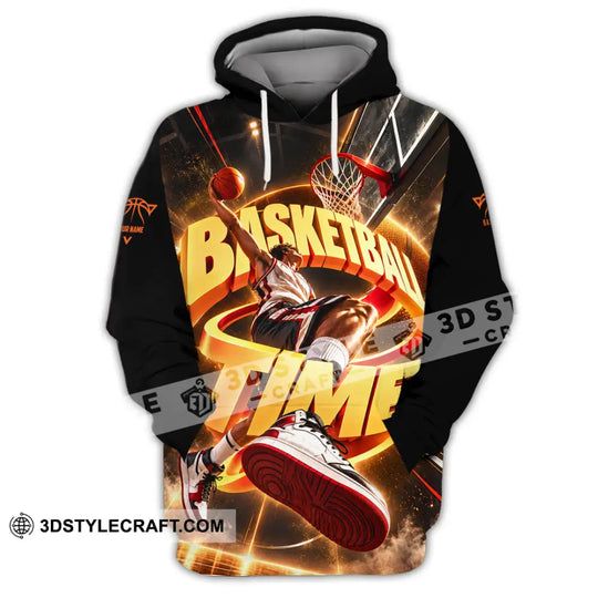 Unisex Shirt - Custom Basketball Time Shirt style option 2