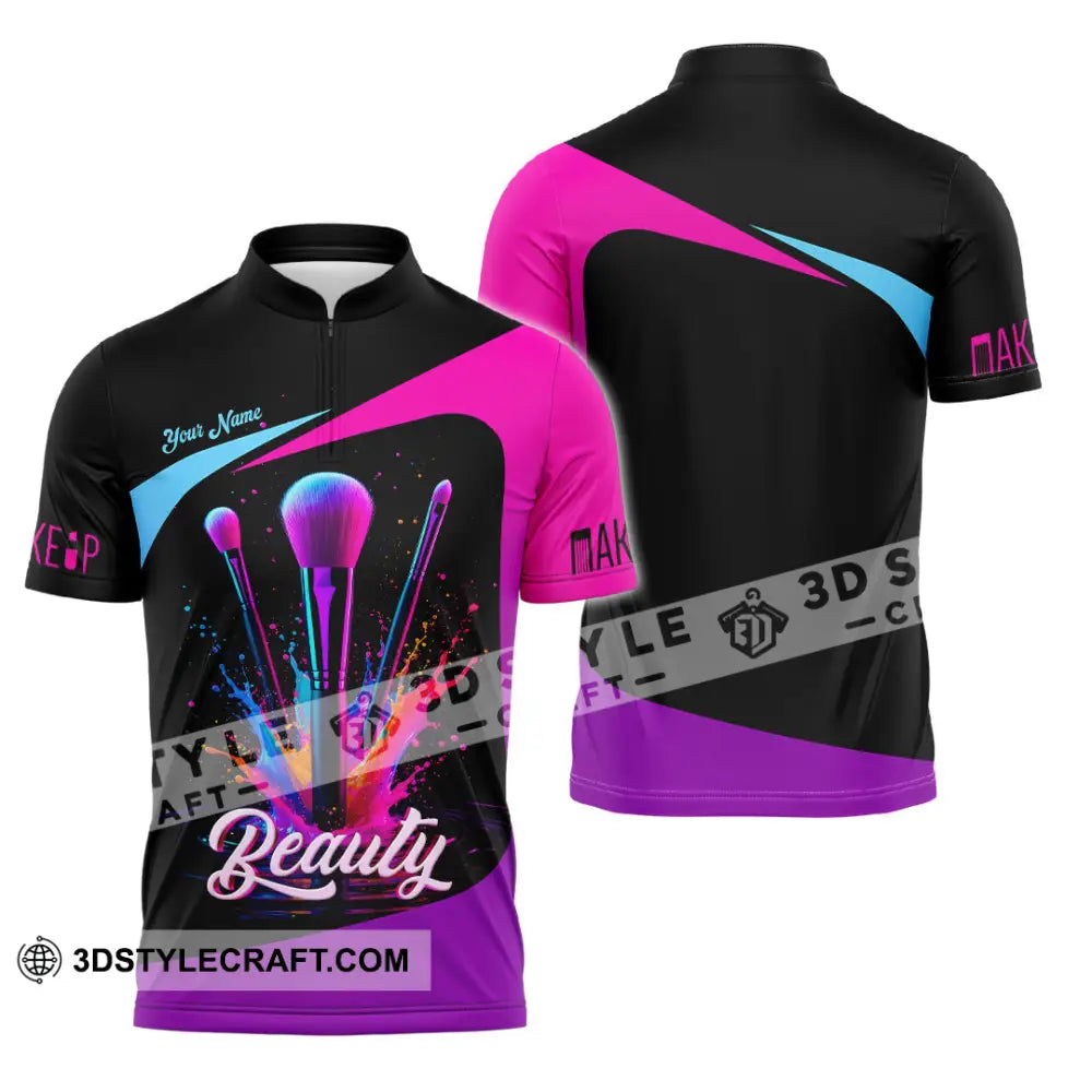 Unisex Shirt - Custom Beautiful 3D Shirt Zipper Polo Shirt / S T-shirt