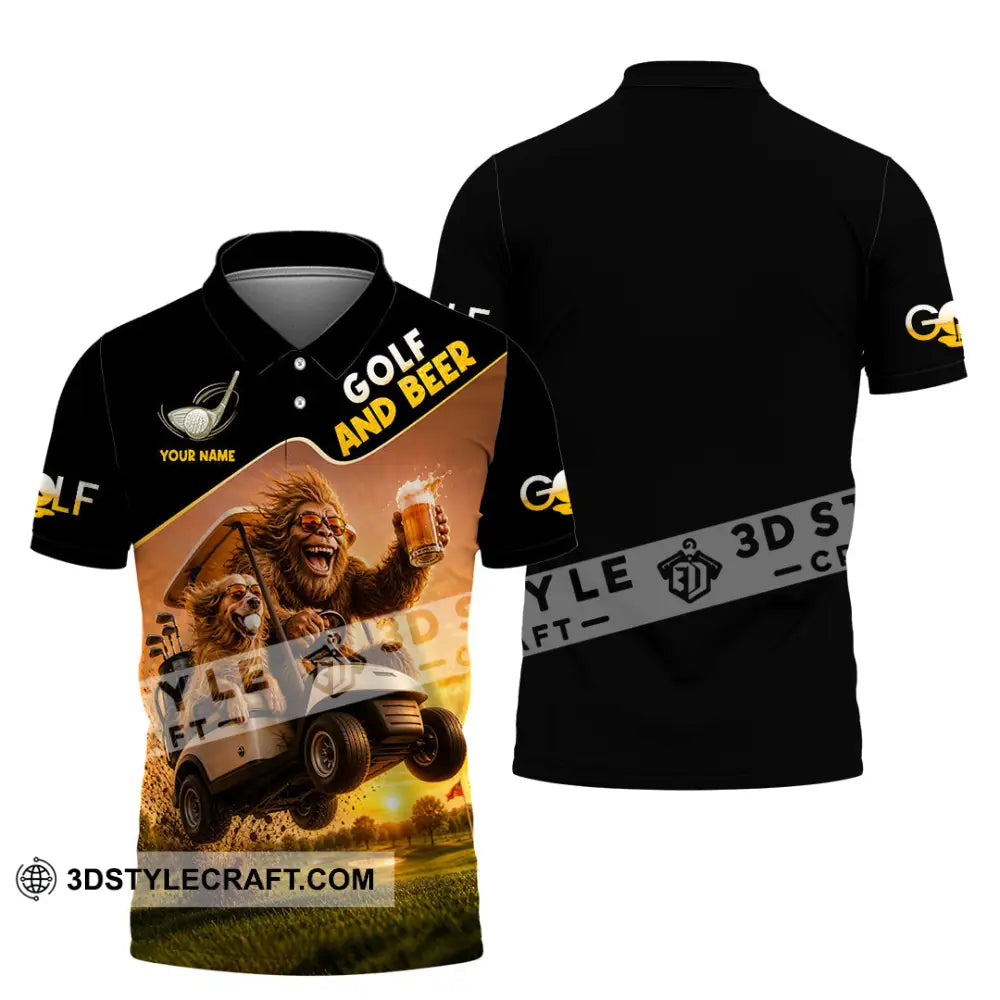 Unisex Shirt - Custom Beer And Golf Shirt - Polo Shirt / S - T-shirt