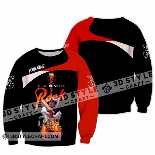 Unisex Shirt - Custom Beer Drinkers And Rock 3D Shirt style option 3