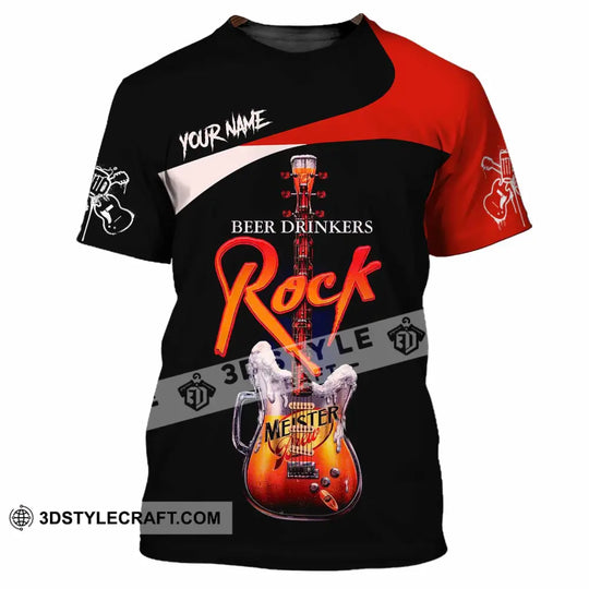 Unisex Shirt - Custom Beer Drinkers And Rock 3D Shirt style option 4