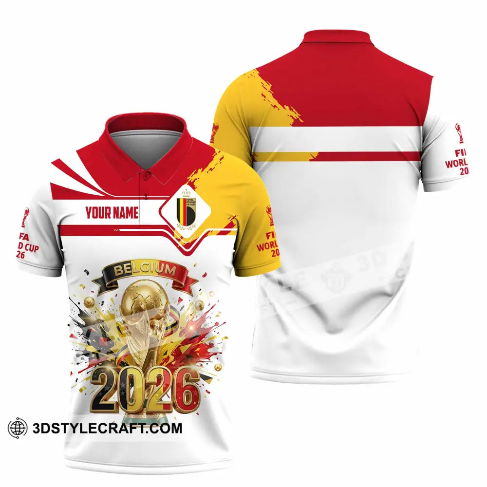 Unisex Shirt - Custom Belgium World Cup 2026 3D Shirt - Polo Shirt / S - T-shirt