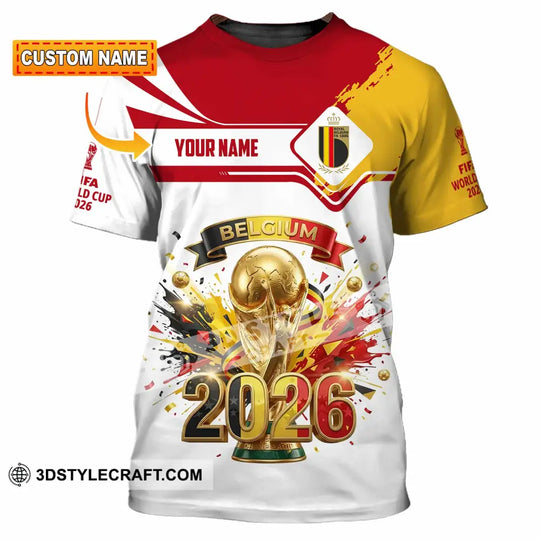 Unisex Shirt - Custom Belgium 3D Shirt style option 1