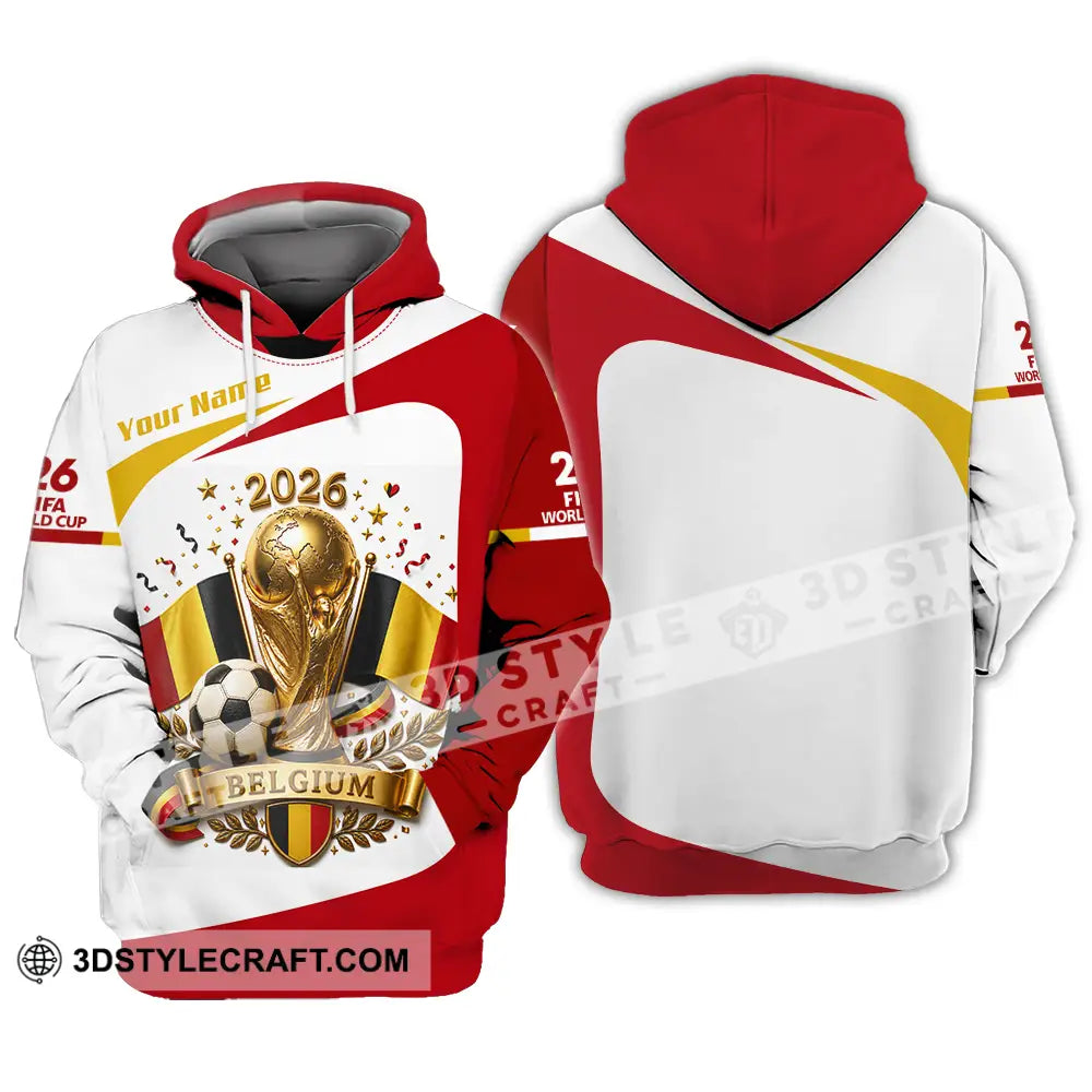 Unisex Shirt - Custom Belgium World Cup 2026 Shirt - Hoodie / S - T-shirt