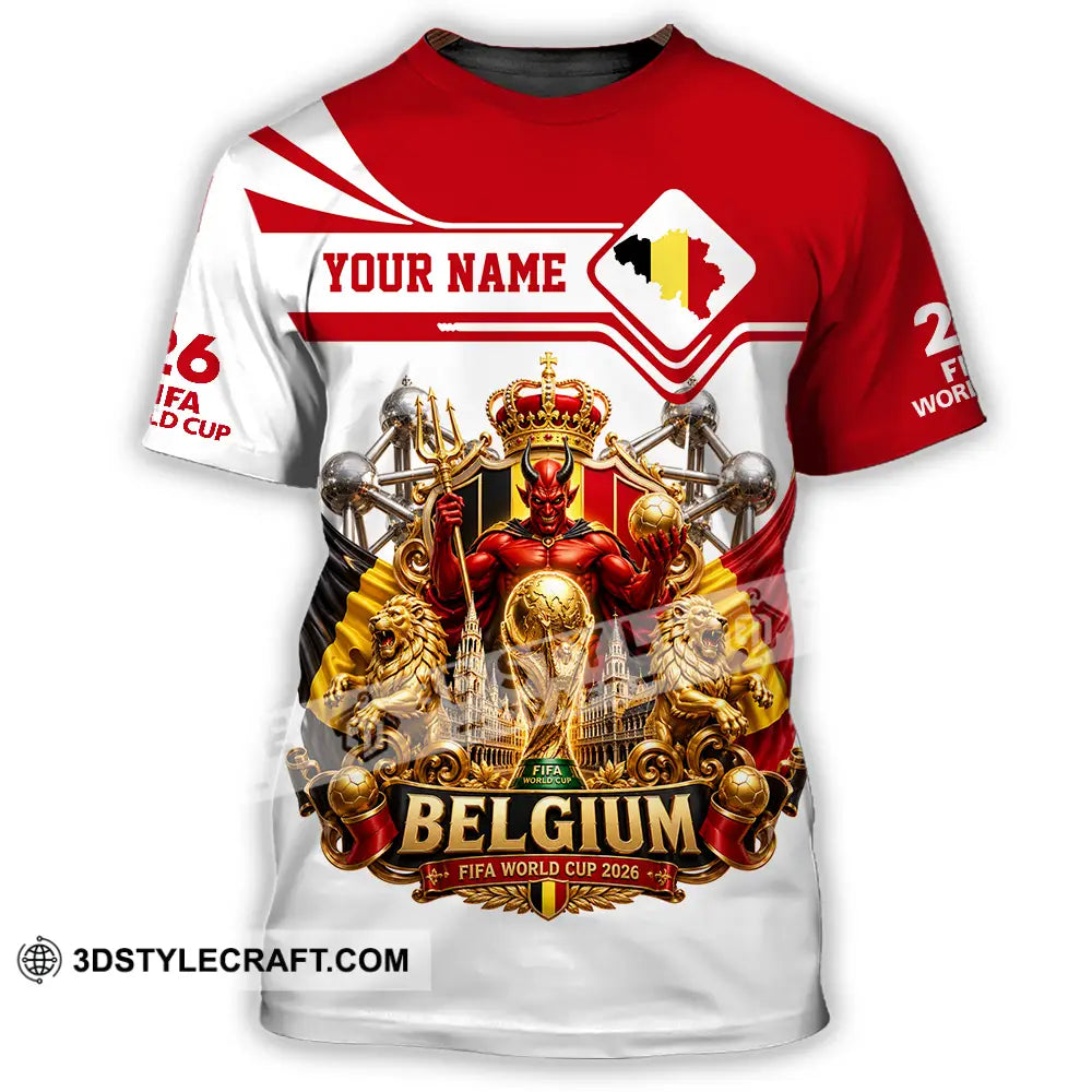 Unisex Shirt - Custom Belgium World Cup 2026 Shirt - T-Shirt / S - T-shirt