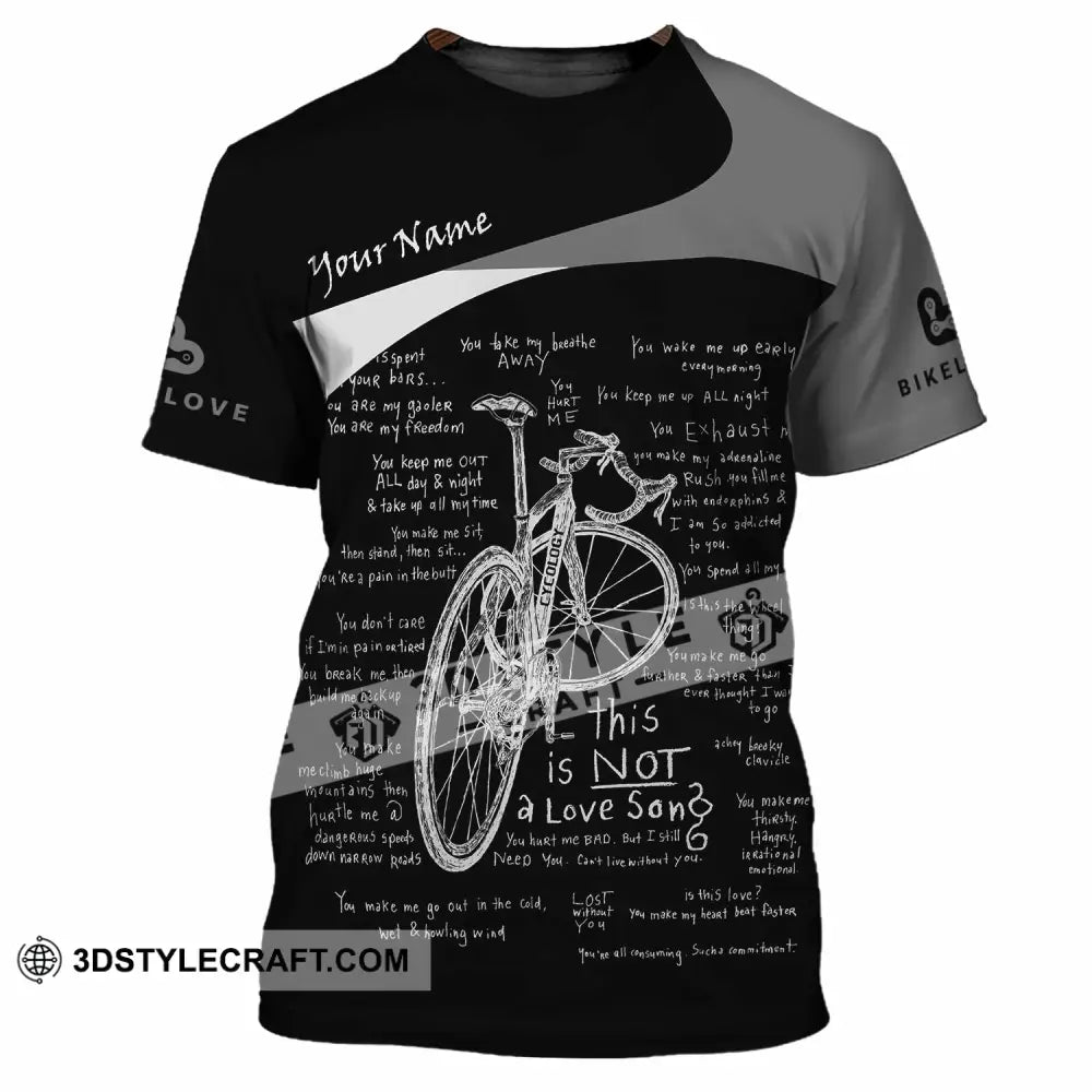 Unisex Shirt - Custom Bike Love 3D Shirt - T-Shirt / S - T-shirt