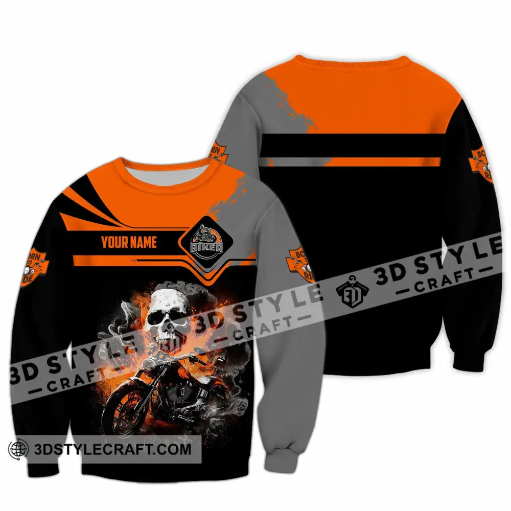 Unisex Shirt - Custom Biker 3D Shirt Long Sleeve / S T-shirt