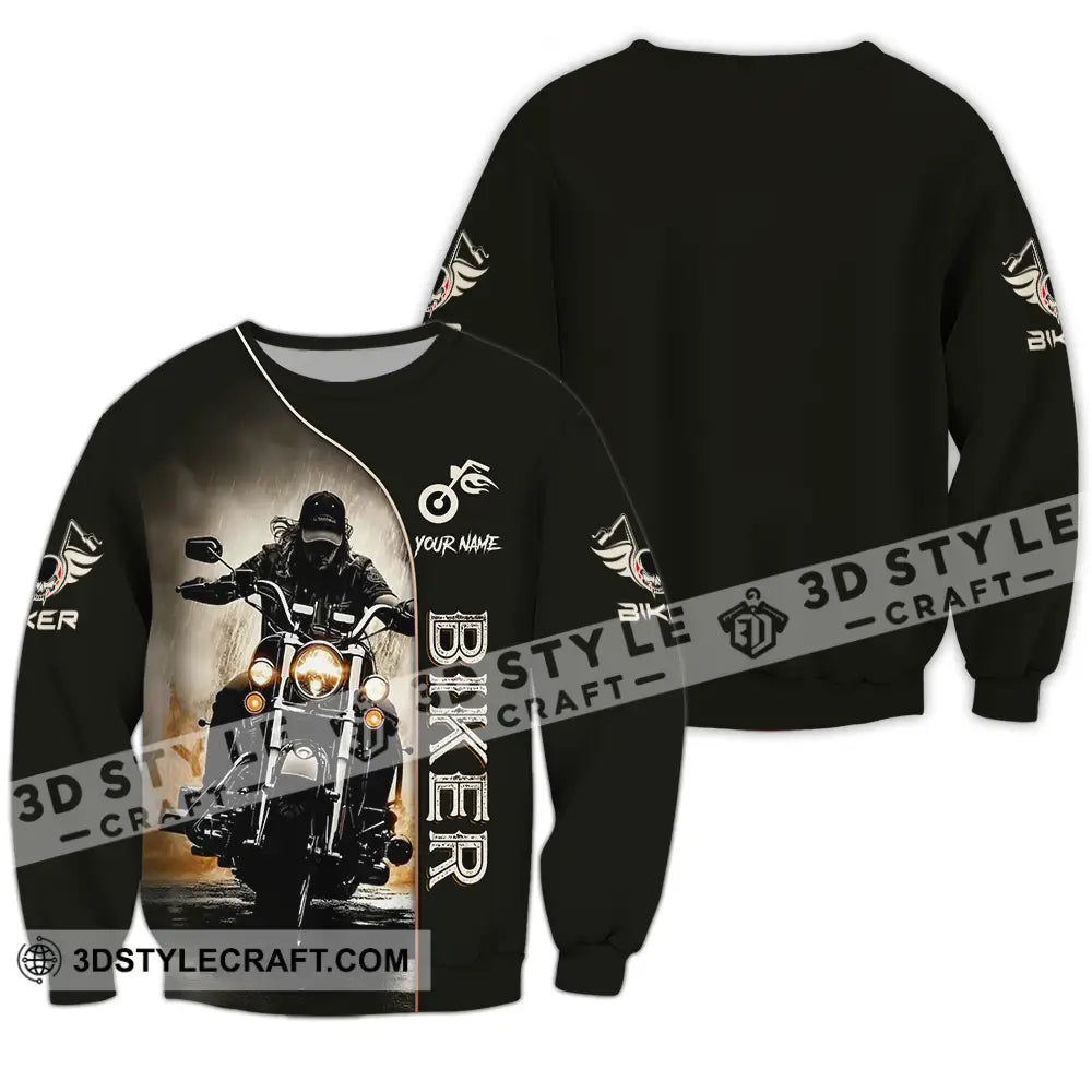 Unisex Shirt - Custom Biker 3D Shirt - Long Sleeve / S - T-shirt