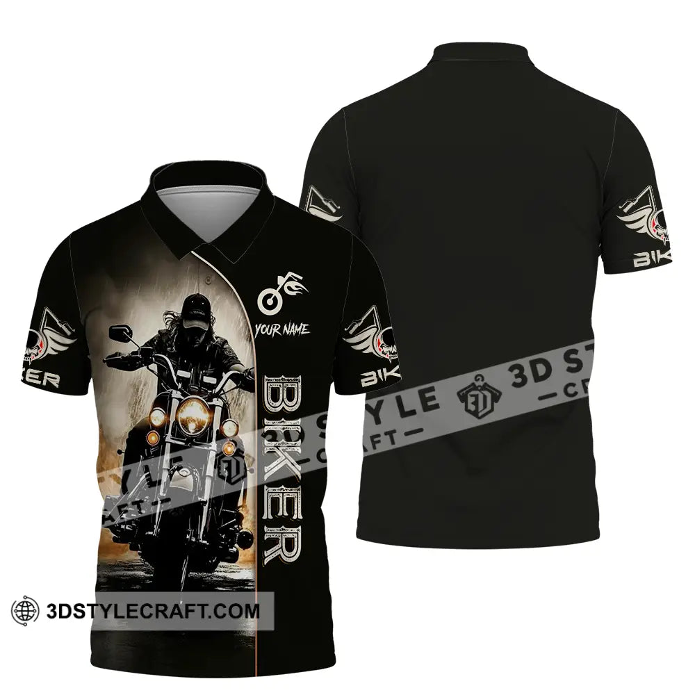 Unisex Shirt - Custom Biker 3D Shirt - Polo Shirt / S - T-shirt