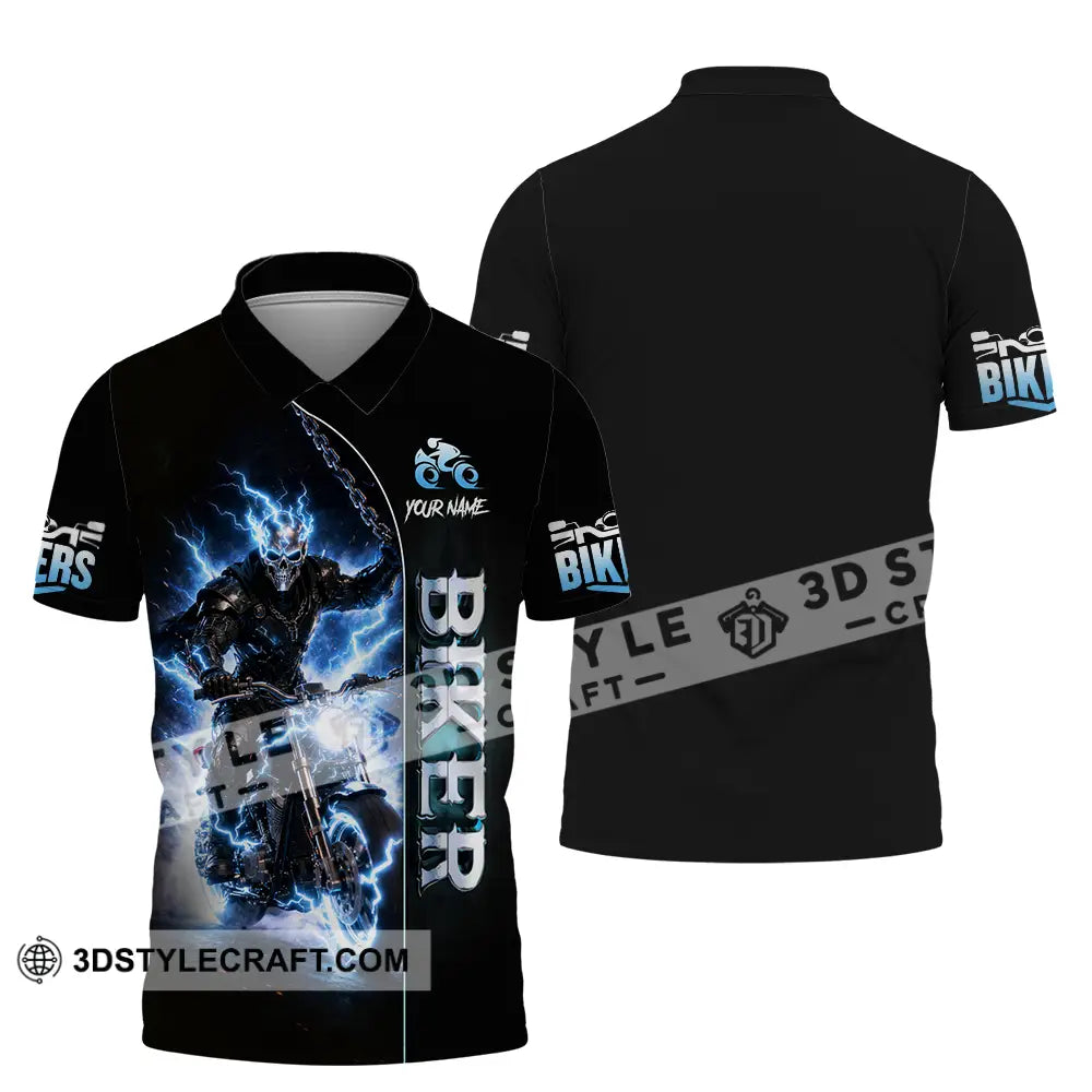 Unisex Shirt - Custom Biker 3D Shirt Polo Shirt / S T-shirt