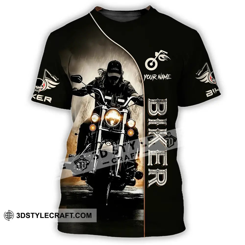 Unisex Shirt - Custom Biker 3D Shirt - T-Shirt / S - T-shirt