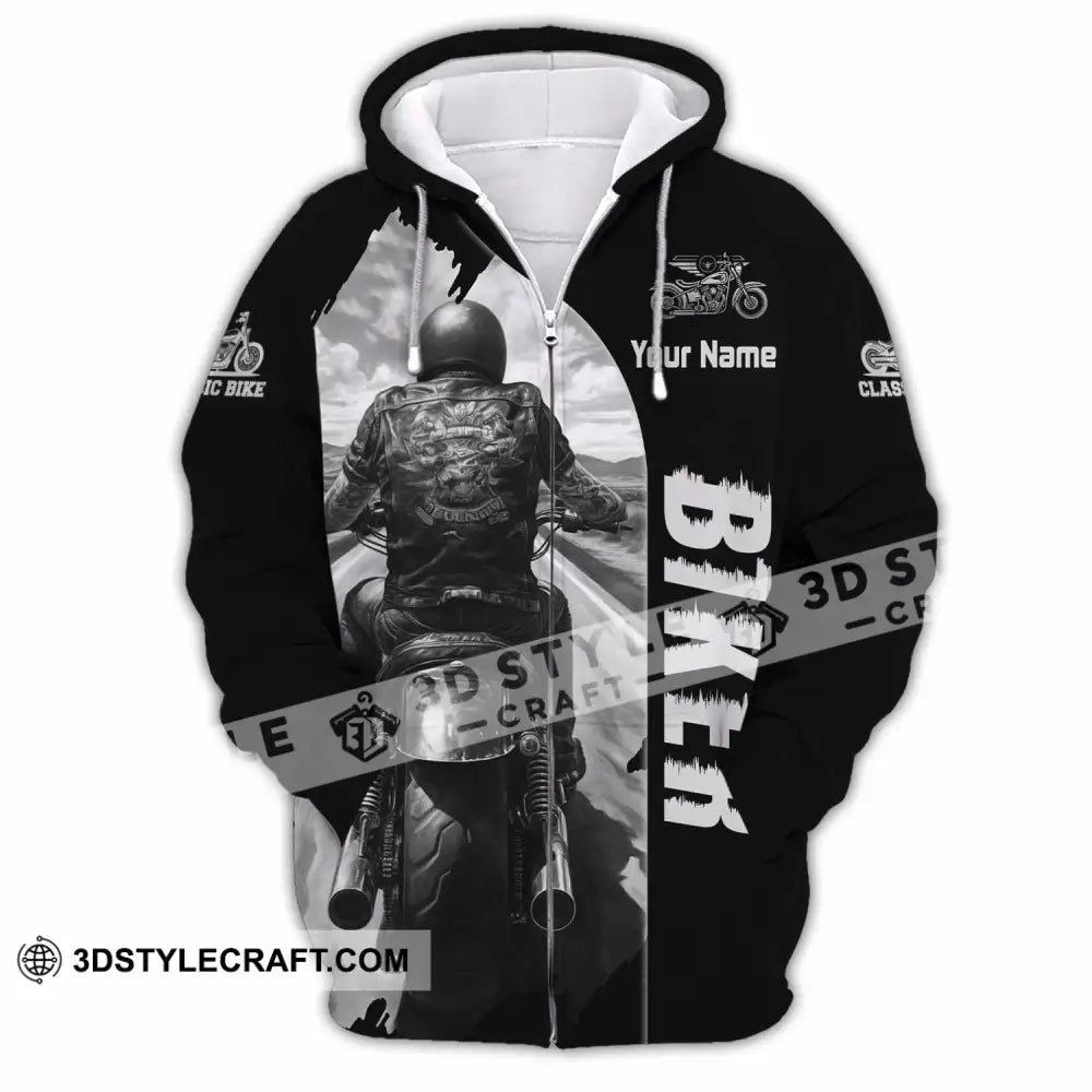 Unisex Shirt - Custom Biker Shirt - Zipper Hoodie / S - T-shirt