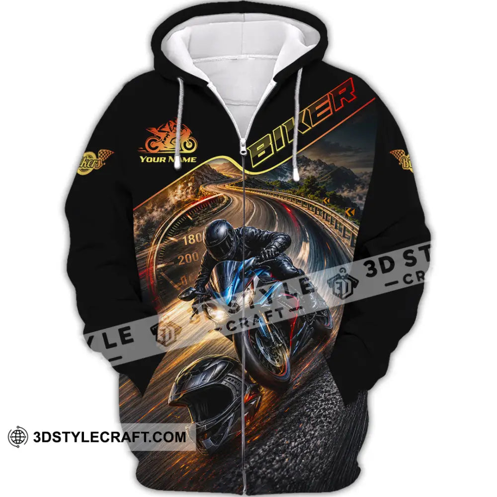 Unisex Shirt - Custom Biker Shirt - Zipper Hoodie / S - T-shirt