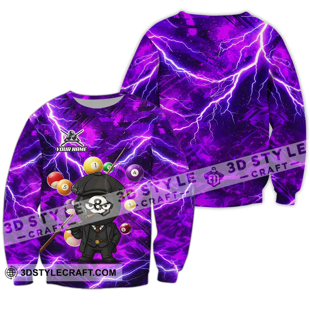 Unisex Shirt - Custom Billiard 3D Shirt Long Sleeve / S T-shirt