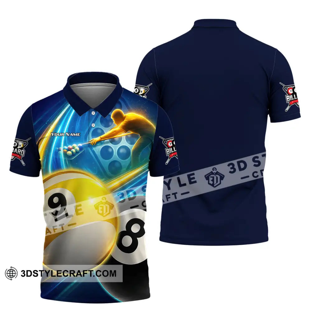 Unisex Shirt - Custom Billiard 3D Shirt Polo Shirt / S T-shirt