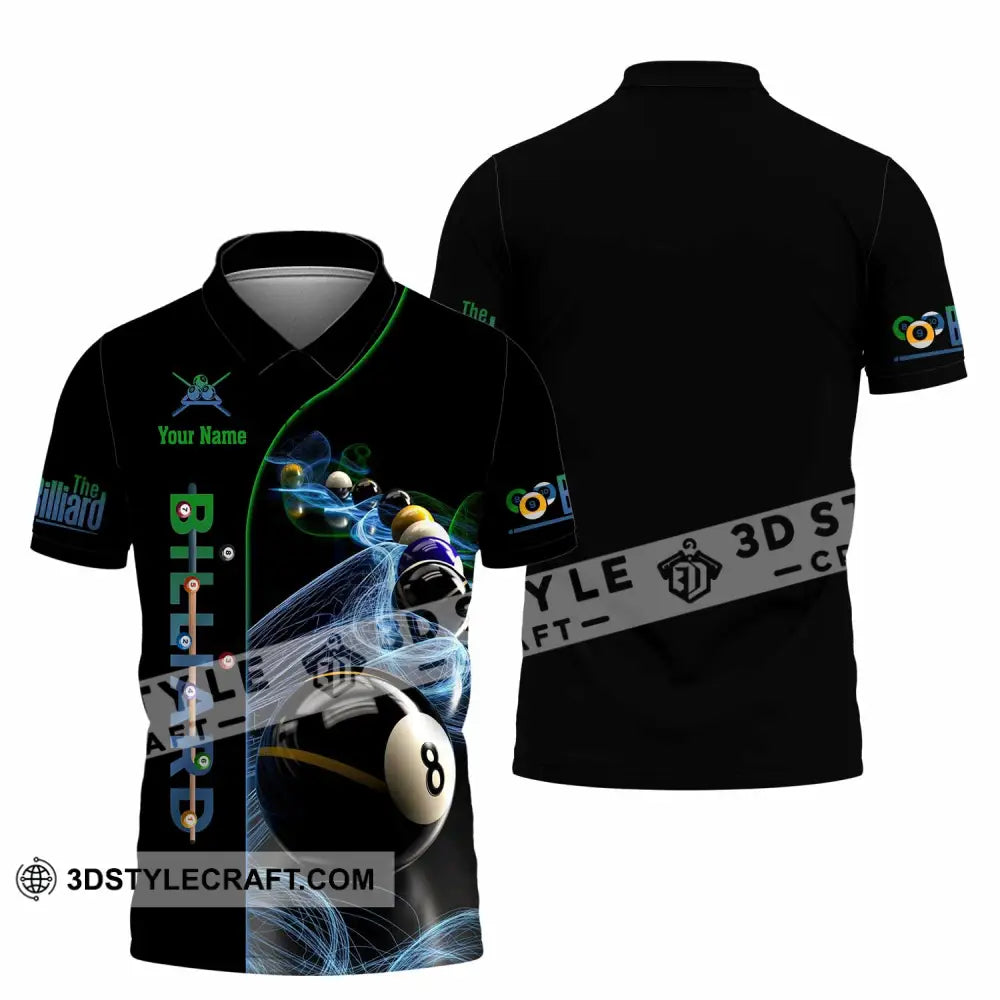 Unisex Shirt - Custom Billiard 3D Shirt Polo Shirt / S T-shirt