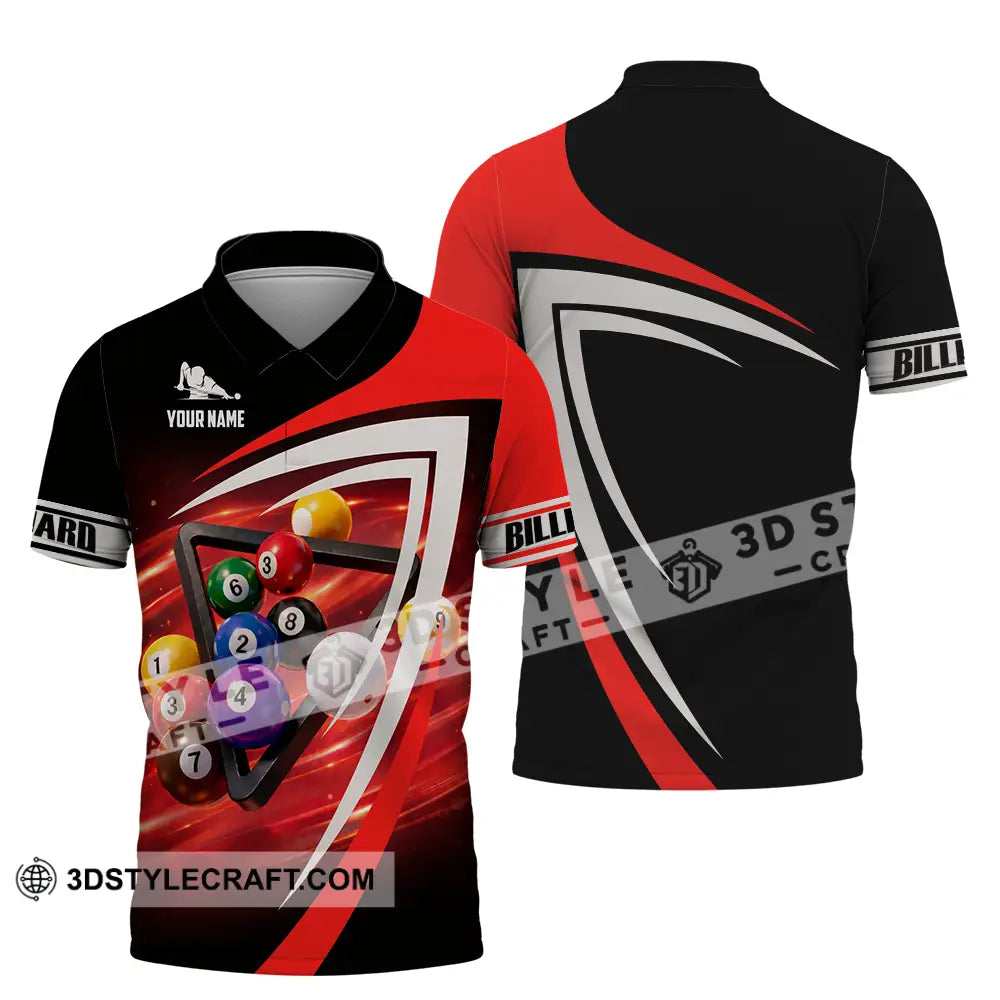 Unisex Shirt - Custom Billiard 3D Shirt Polo Shirt / S T-shirt