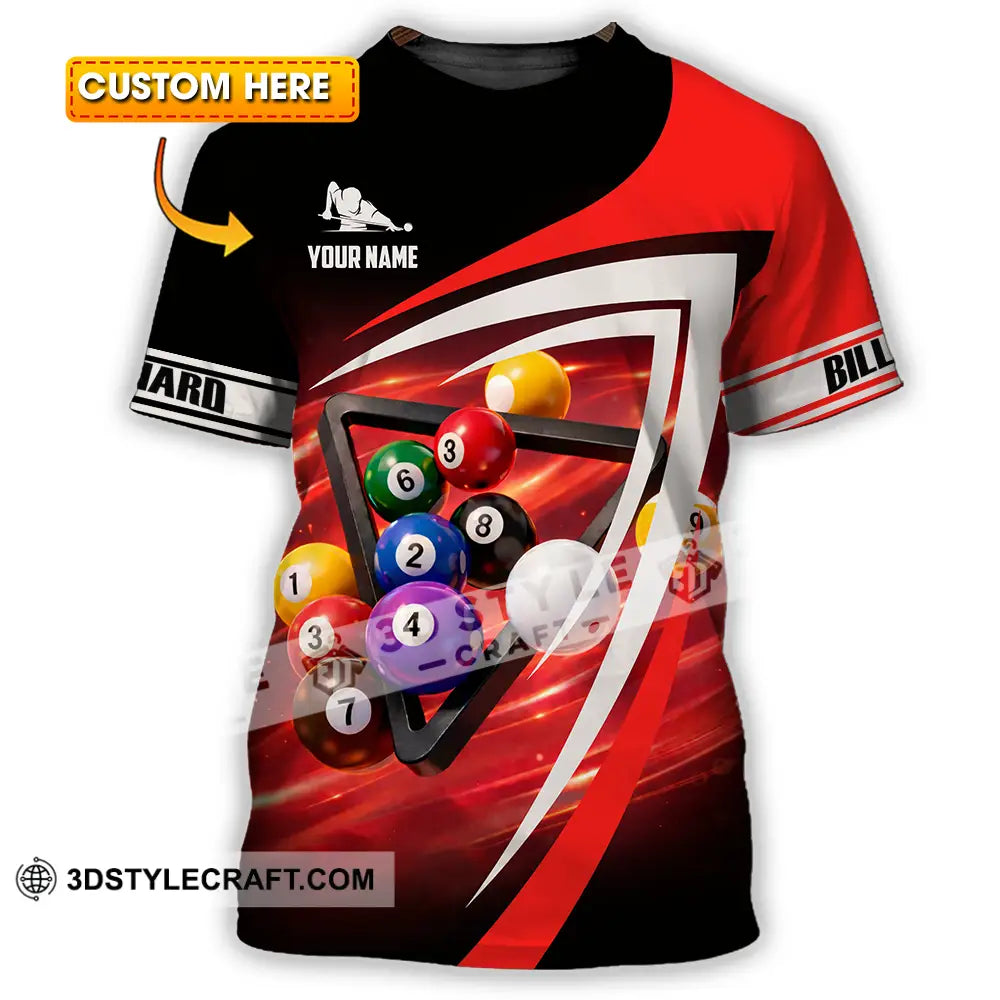 Unisex Shirt - Custom Billiard 3D Shirt T-shirt