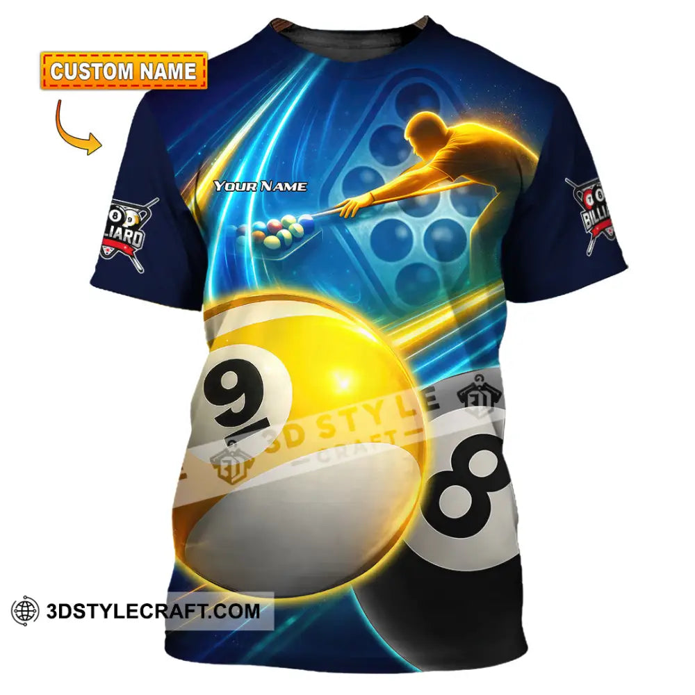 Unisex Shirt - Custom Billiard 3D Shirt T-shirt
