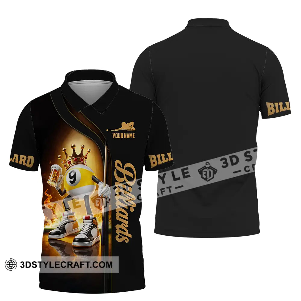 Unisex Shirt - Custom Billiards 3D Shirt Polo Shirt / S T-shirt