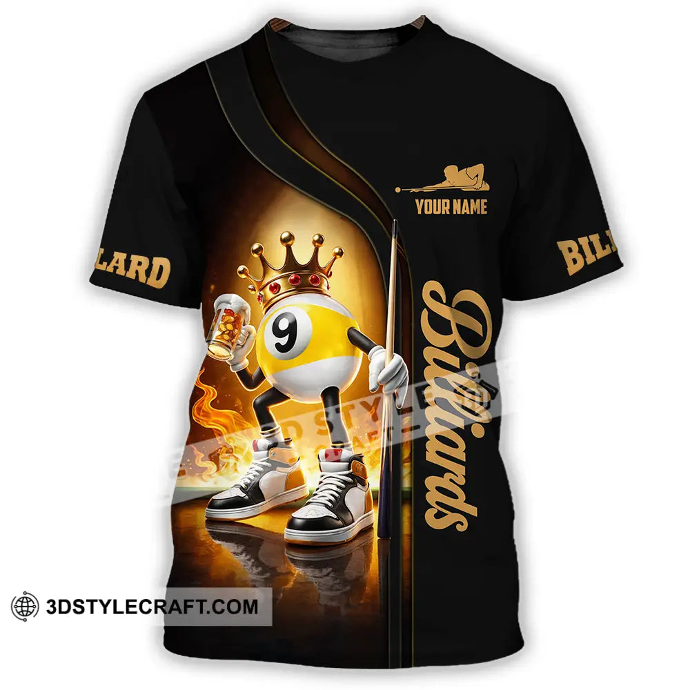 Unisex Shirt - Custom Billiards 3D Shirt T-Shirt / S T-shirt