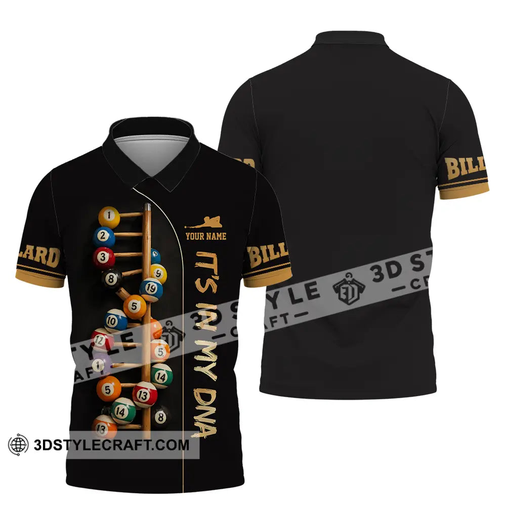 Unisex Shirt - Custom Billiards It’s In My DNA 3D Shirt Polo Shirt / S T-shirt