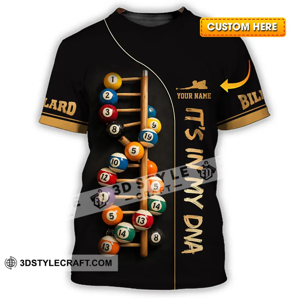 Unisex Shirt - Custom Billiards It’s In My DNA 3D Shirt T-shirt