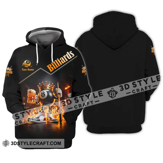 Unisex Shirt - Custom Billiards Lover 3D Shirt style option 3