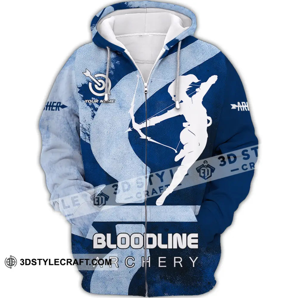 Unisex Shirt - Custom Bloodline Archery 3D Shirt Zipper Hoodie / S T-shirt