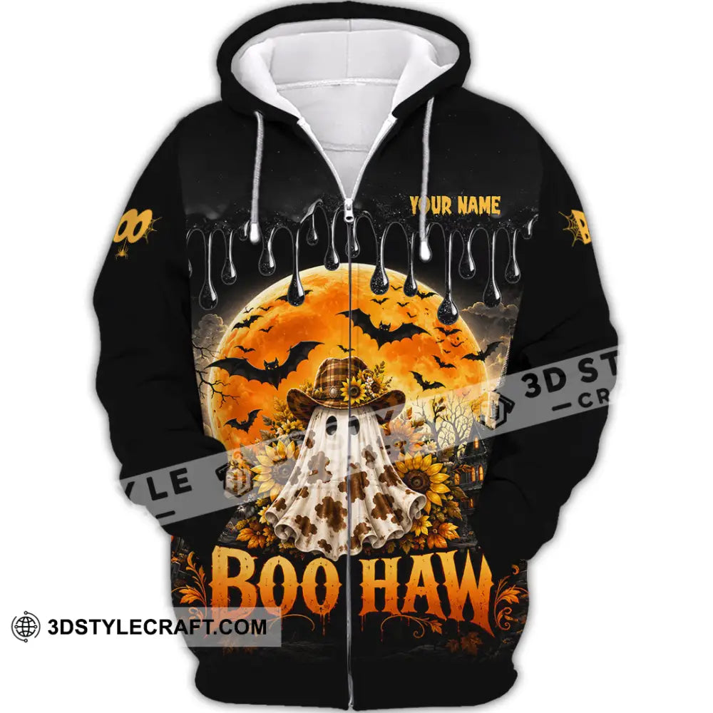 Unisex Shirt - Custom Boo Haw Shirt - Zipper Hoodie / S - T-shirt