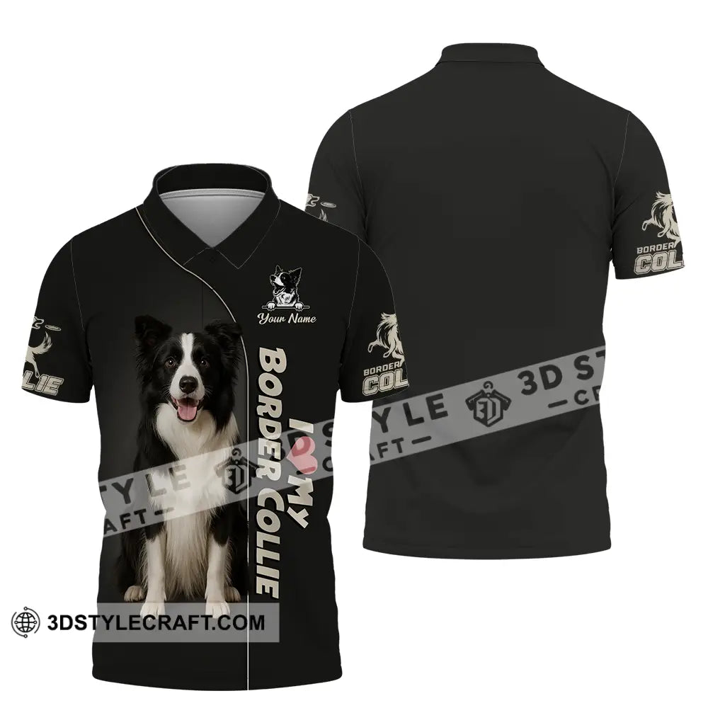Unisex Shirt - Custom Border Collie Shirt Polo Shirt / S T-shirt