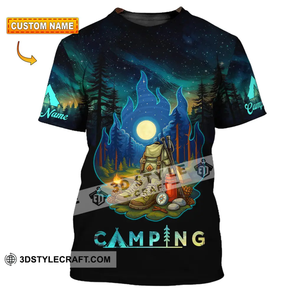 Unisex Shirt - Custom Born To Be Wild Camping Shirt T-shirt