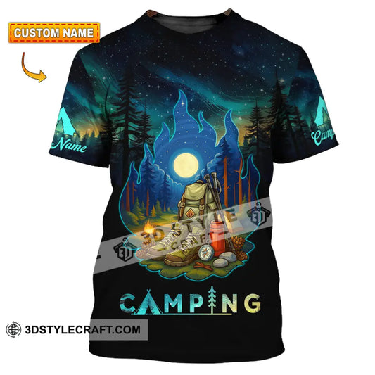 Unisex Shirt - Custom Born To Be Wild Camping Shirt T-shirt
