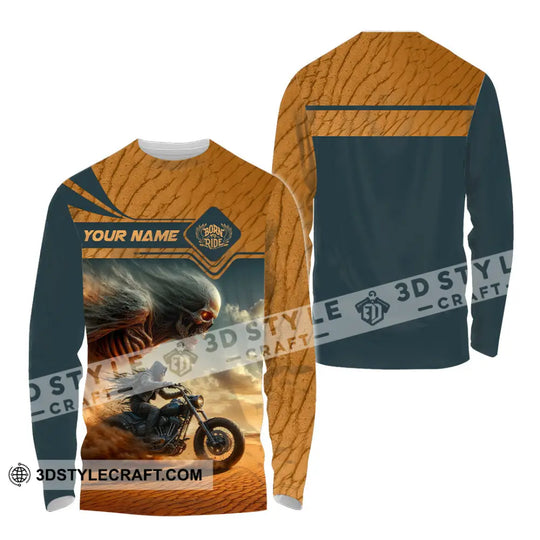 Unisex Shirt - Custom Born To Ride, Riding Lover Shirt style option 4