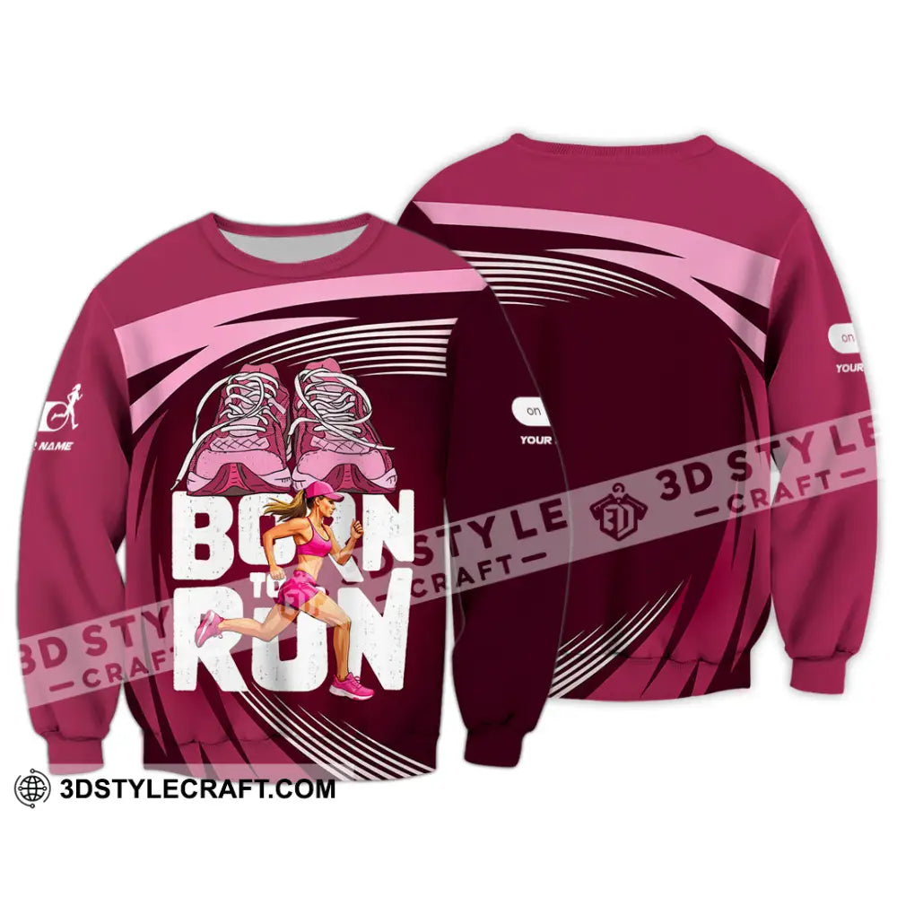 Unisex Shirt - Custom Born To Run 3D Shirt Long Sleeve / S T-shirt